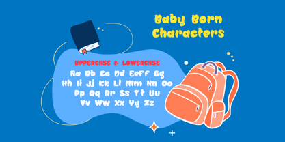 Baby Born Font Poster 2