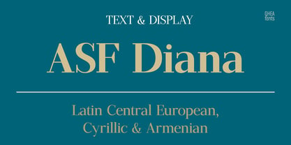ASF Diana Font Poster 1