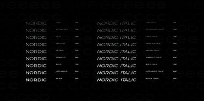 Vista Nordic Font Poster 5