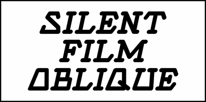 Silent Film JNL Font Poster 4