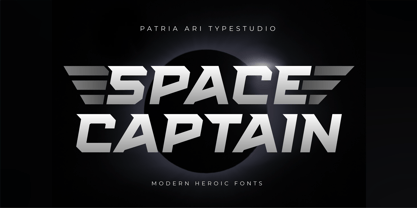 Space Captain Font Poster 1