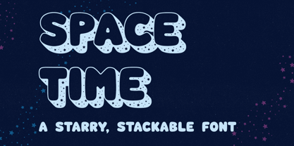Space Time Font Poster 1