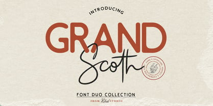 Grand Scoth Font Poster 1