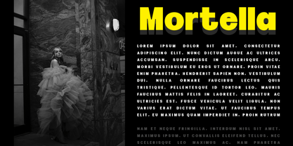 Mortella Display Font Poster 3