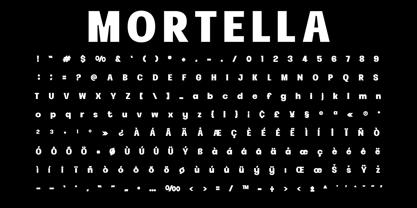 Mortella Display Font Poster 4