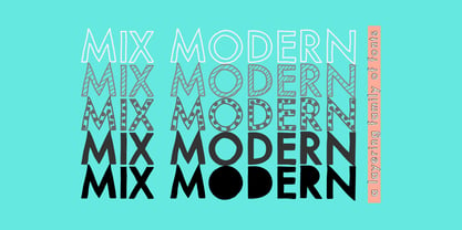 Mix Modern Font Poster 1