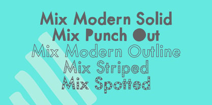 Mix Modern Font Poster 3