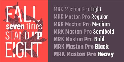 MRK Maston Pro Font Poster 3