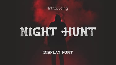Night Hunt Font Poster 1