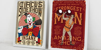Circus Sideshow Font Poster 6