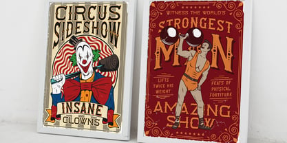 Circus Sideshow Fuente Póster 6