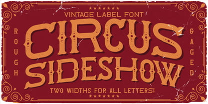 Circus Sideshow Font Poster 3