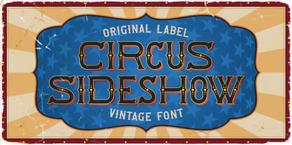 Circus Sideshow Font Poster 1