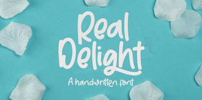 Real Delight Font Poster 1