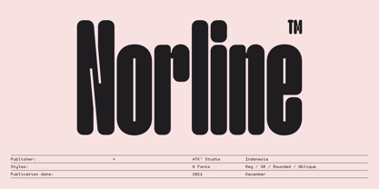 Norline Font Poster 1