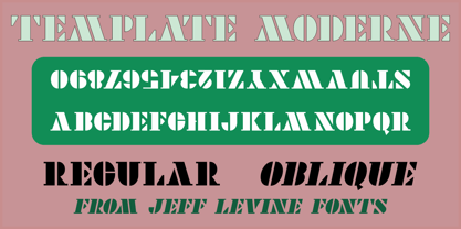 Template Moderne JNL Font Poster 1