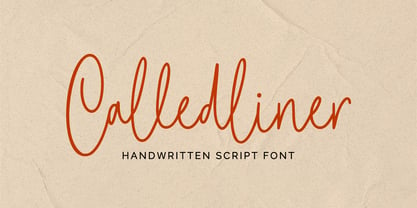 Calledliner Font Poster 1