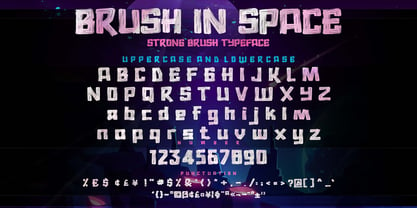 Brush In Space Font Poster 6