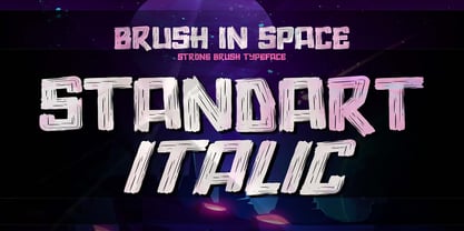 Brush In Space Font Poster 2