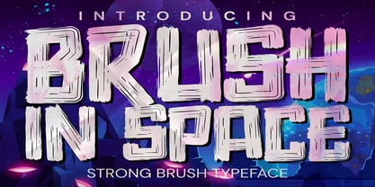Brush In Space Font Poster 1