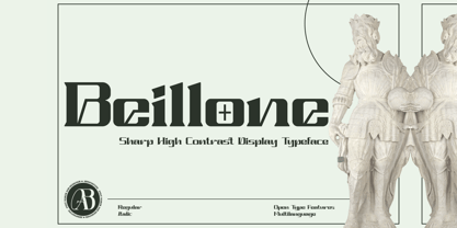 Beillone Font Poster 1