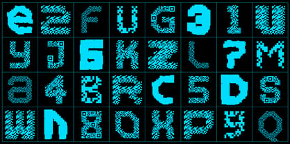 MultiType Glitch Font Poster 15