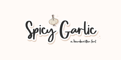 Spicy Garlic Font Poster 1