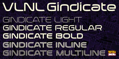 VLNL Gindicate Font Poster 1