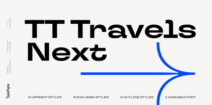 TT Travels Next Font Poster 1