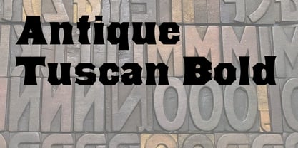 Antique Tuscan Font Poster 2