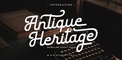 Antique Heritage Font Poster 1
