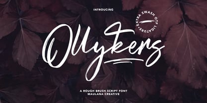 Ollykers Font Poster 2