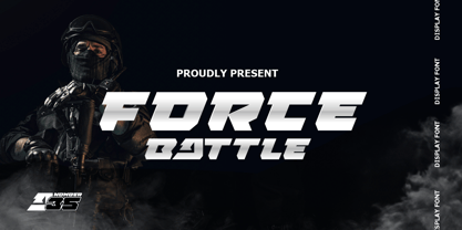 Force Battle Font Poster 1