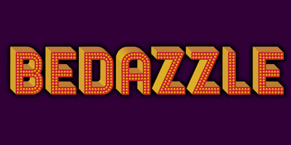 Bedazzle Font Poster 1