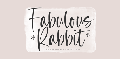 Fabulous Rabbit Font Poster 1