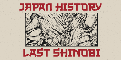 The Last Shuriken Font Poster 3