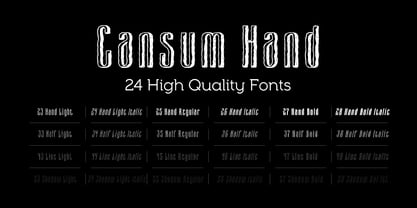 Cansum Hand Font Poster 3