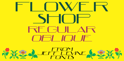 Flower Shop JNL Font Poster 1