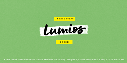 Lumios Brush Font Poster 1