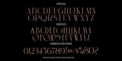 Supremely Luxurious Font Poster 5