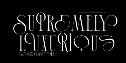 Supremely Luxurious Font Poster 2