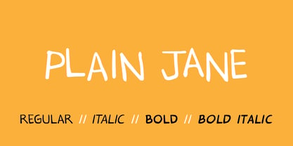LF Plain Jane Font Poster 4