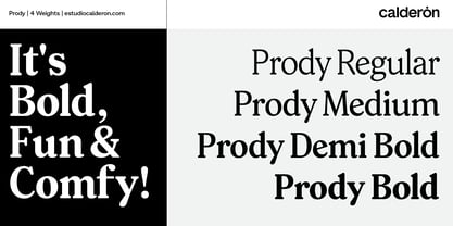Prody Font Poster 1