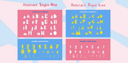 Abstract Style Font Poster 9
