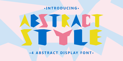 Abstract Style Font Poster 1