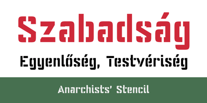 Anarchists Stencil Font Poster 4