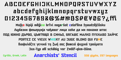 Anarchists Stencil Font Poster 3