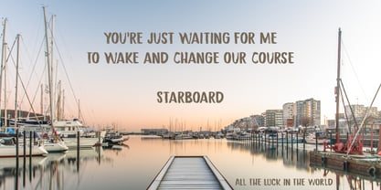 Starboard Font Poster 3