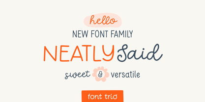 Neatly Said Font Poster 1