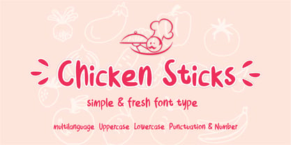 Chicken Sticks Font Poster 1